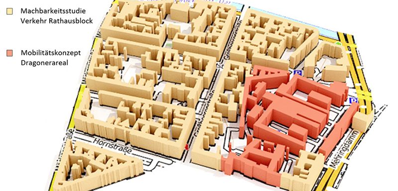 Dragonerareal und Rathausblock | Bildrechte: spitzenkraft.berlin