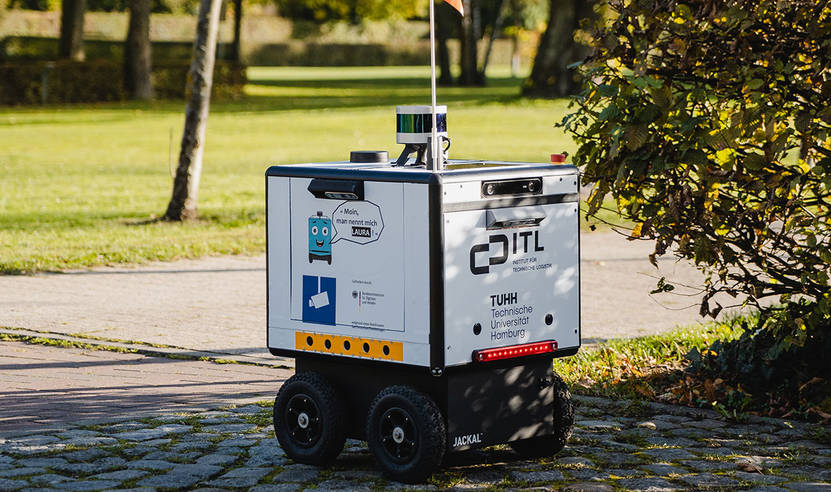 Automatisierter Roboter für den Transport von Gegenständen