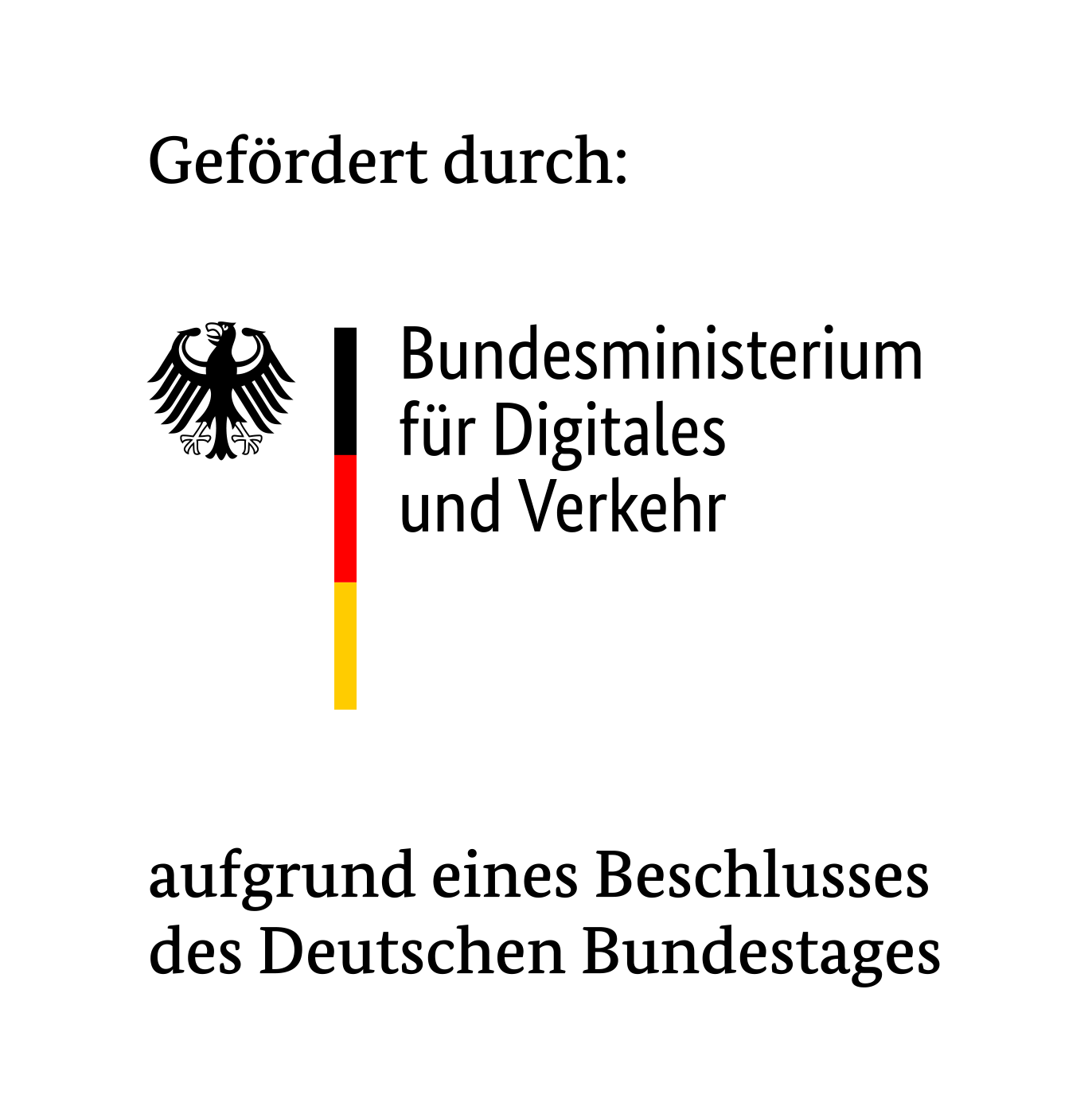 Das Logo des Bundesministerium für Digitales und Verkehr